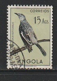 1951 Angola - Sc 351 - used VF - 1 single - Whitewinged babbling starling