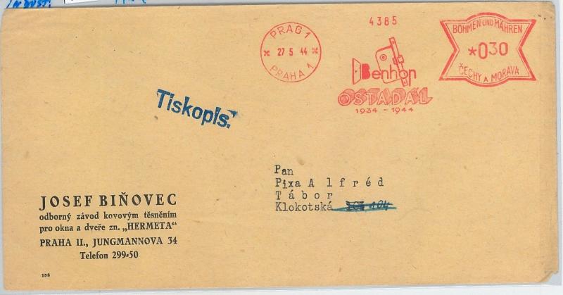 61142  - BOHEMIA MORAVIA - POSTAL HISTORY - POSTMARK on COVER 1942  INDUSTRY