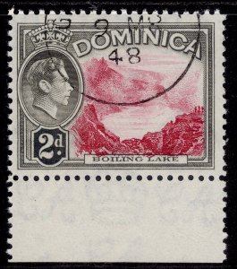 DOMINICA GVI SG102, 2d carmine & grey-black, FINE USED.