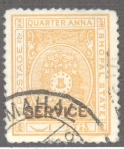 India- Feudatory States, Bhopal, Scott #o32, Used