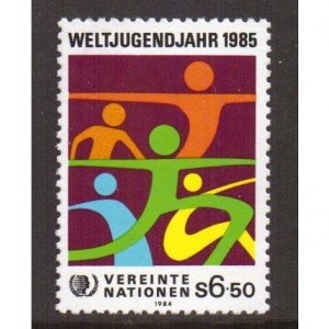 United Nations Vienna  #47  MNH 1984  international youth year  6.50s