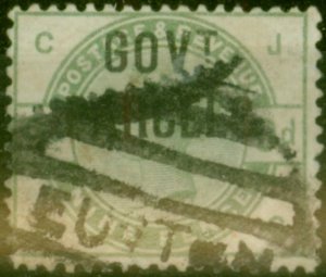 GB 1883 9d Dull Green SG063 Good Used