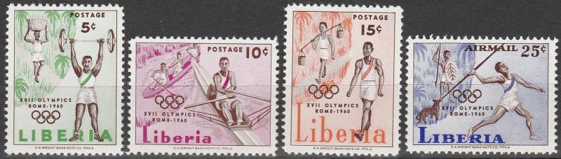 Liberia #390-92, C126  MNH (S7129)