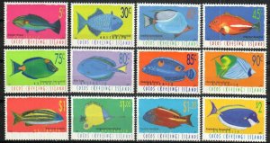 Cocos Islands Stamp 304-315  - Fish