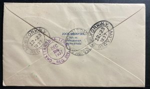 1938 Salisbury Southern Rhodesia First Day Cover FDC To Chattanooga TN USA 