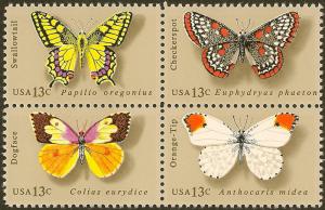 # 1715a (1712 -15) -Butterflies-Blk of 4 13