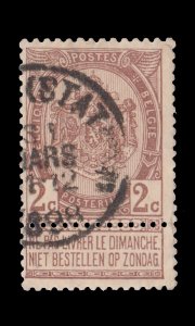 BELGIUM STAMP 1894. SCOTT # 62. USED. ITEM 1