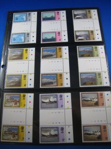 FALKLAND ISLANDS 1980  -  SCOTT #1L38-1L52  GUTTER PAIRS  MNH