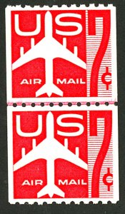 U.S. #C61 MINT LINE PAIR OG NH