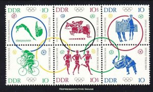 German Democratic Republic Scott 683-687 Mint never hinged.