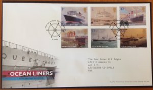 GREAT BRITAIN FDC 2004 OCEAN LINERS. SOUTHAMPTON  HANDSTAMP