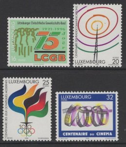 LUXEMBOURG SG1419/22 1996 ANNIVERSARIES MNH