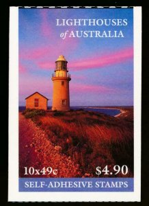 AUSTRALIA 2052a MINT NH, 2002 SA LIGHTHOUSES BOOKLET