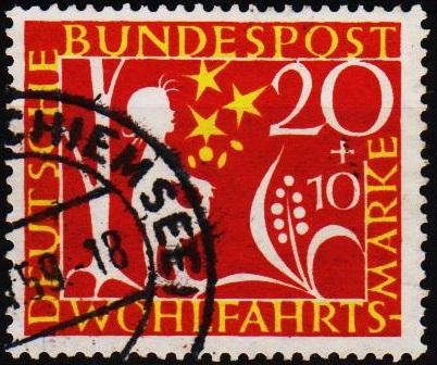 Germany. 1959 20pf+10pf S.G.1238 Fine Used