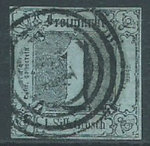 Thurn & Taxis, Sc #5, 1sgr Used