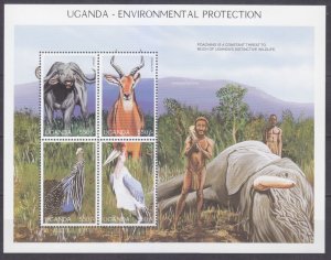 1997 Uganda 1881-1884KL Fauna 5,50 €