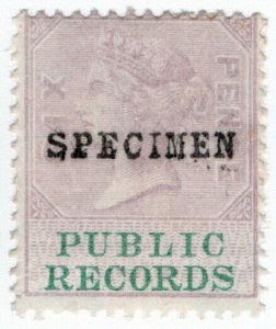 (I.B) QV Revenue : Public Records 6d (specimen)