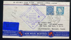 1939 Dublin Ireland First Airmail Flight Cover To Canada Imperial Airways