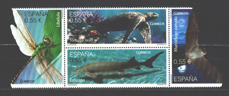 Spain. 2015. 4992-95. Fauna of spain. MNH.