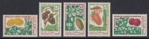 Mauritania 239-43 Fruit mnh