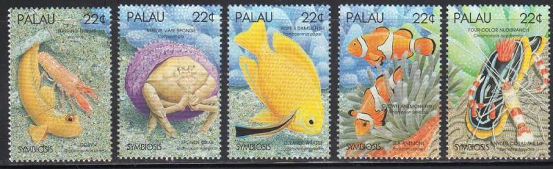 Palau 178-82 - Mint-NH - Symbiotic Marine Species (1987) (cv $3.25)