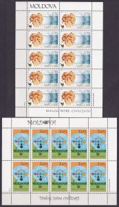 2001 Moldova 407KL-408KL Year of Dialog Among Civilizations.Cassini probe 45,00€