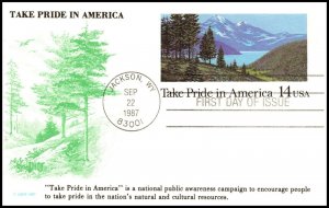 Scott UX118 14 Cents Pride In America Postcard KMC Venture FDC Unaddressed