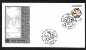 UN Vienna 116 1991 Definitive FDC Geneva Cachet