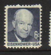 #1393 MNH  6c Dwight D. Eisenhower 1970-74 Issue