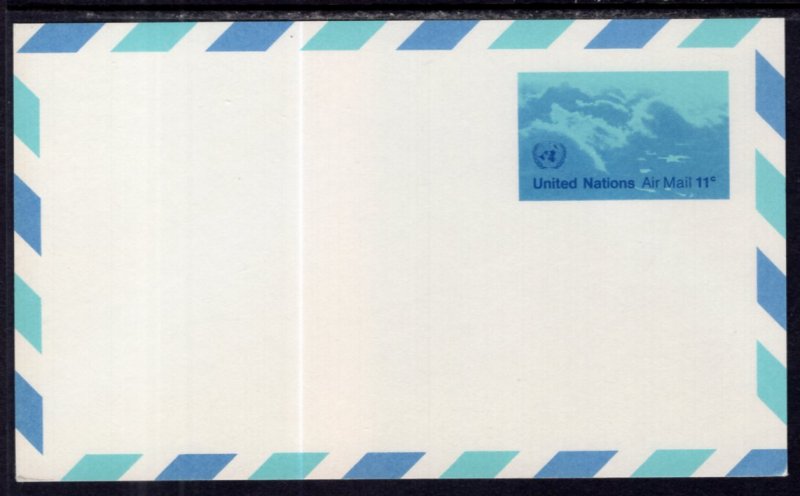 UN New York UXC10 Postal Stationary Postal Card Unused