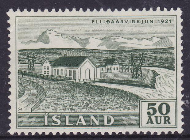 Iceland 1956 \Power Plants -\Ellidaarvikjun\-50a Mint NH 