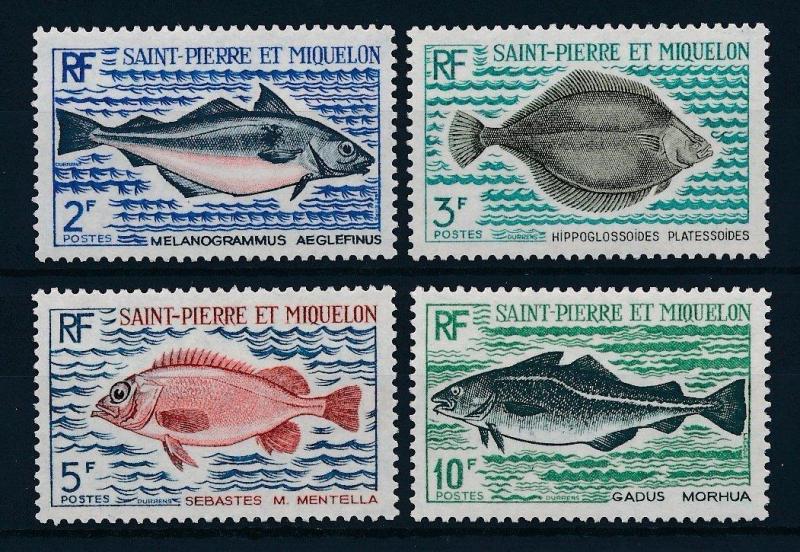 [34871] St. Pierre & Miquelon 1972 Marine Life Fish MNH