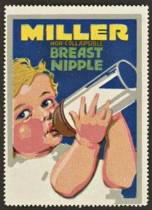 MILLER Breast Nipple ~ US Poster Stamp ~