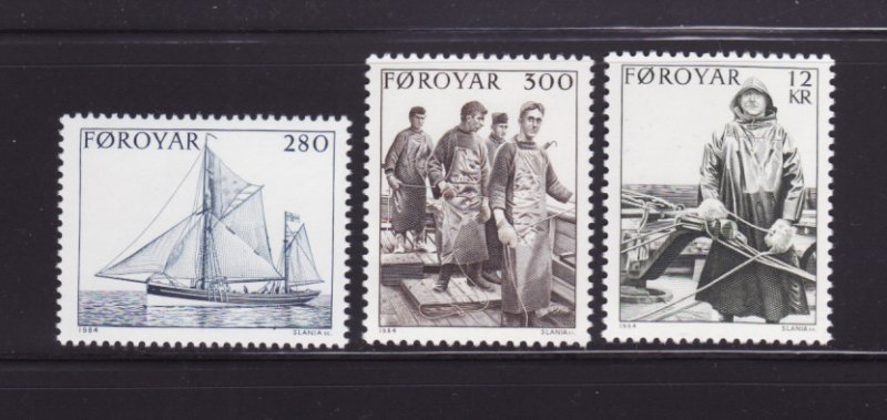 Faroe Islands 112-114 Set MNH Fishing Industry (B)