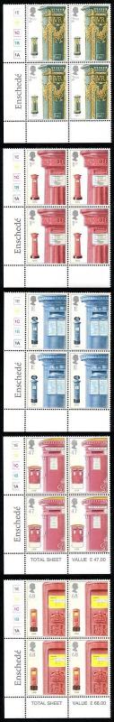 SG2316-20 2002 Post Boxes Set in Cylinder Blocks of 4 U/M