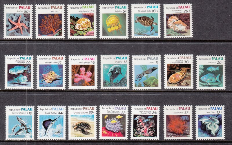 Palau 9-21 Marine Life MNH VF