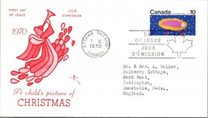 Canada 1970 FDC - Child's Picture Of Christmas - Ottawa, Ont - Single - J3992