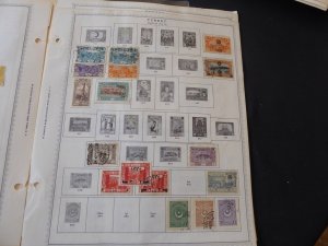 Turkey 1865-1960 Stamp Collection on Album Pages 