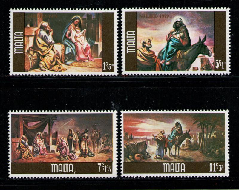 MALTA 1979 MNH SC.B34/B37 Christmas