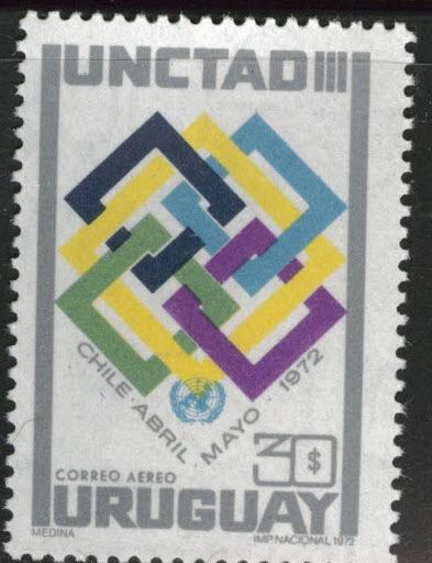 Uruguay Scott c390 MNH** 1972  airmail 