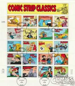 Scott# 3000 First Day Cover Sheet. With Presentation & 8-page comic news paper.