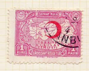 Turkey Crescent Issue Optd 1934/35 Issue Fine Used 1K. NW-270705