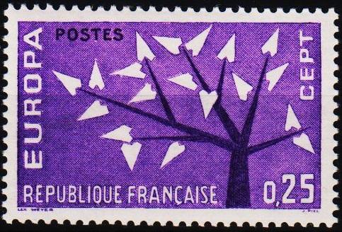 France.1962 25c S.G.1585 Unmounted Mint