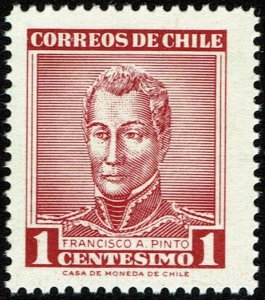 Chile #324  MNH - 1c Francisco Pinto (1960)