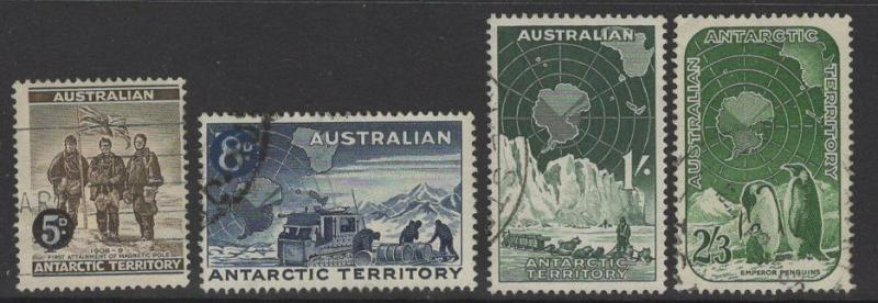 AUSTRALIAN ANTARCTIC TERR SG2/5 1959 DEFINITIVE SET FINE USED 