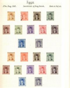 EGYPT Collection 1866-1952 on quadrille pages, Mint & Used, Scott $1,563.00