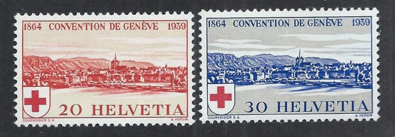 SWITZERLAND SC# 268-9 FVF/MNH 1939