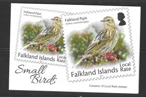 FALKLAND ISLANDS SGSB14 2017 SMALL BIRDS BOOKLET MNH