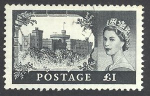 Great Britain Sc# 374 Used (a) 1959-1968 £1 Castle