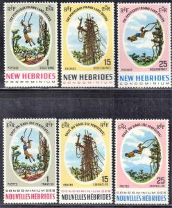 NEW HEBRIDES  BRITISH & FRENCH 1969 MN LAND DIVERS  SEE SCAN